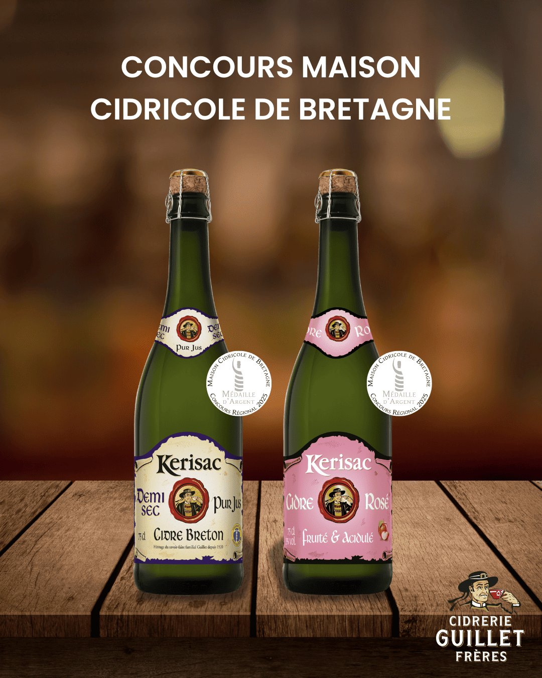 RESULTATS DU CONCOURS DE LA MAISON CIDRICOLE DE BRETAGNE 2025